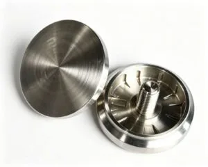 CNC machined phosphor bronze and copper parts with electroplating and mirror buffing.