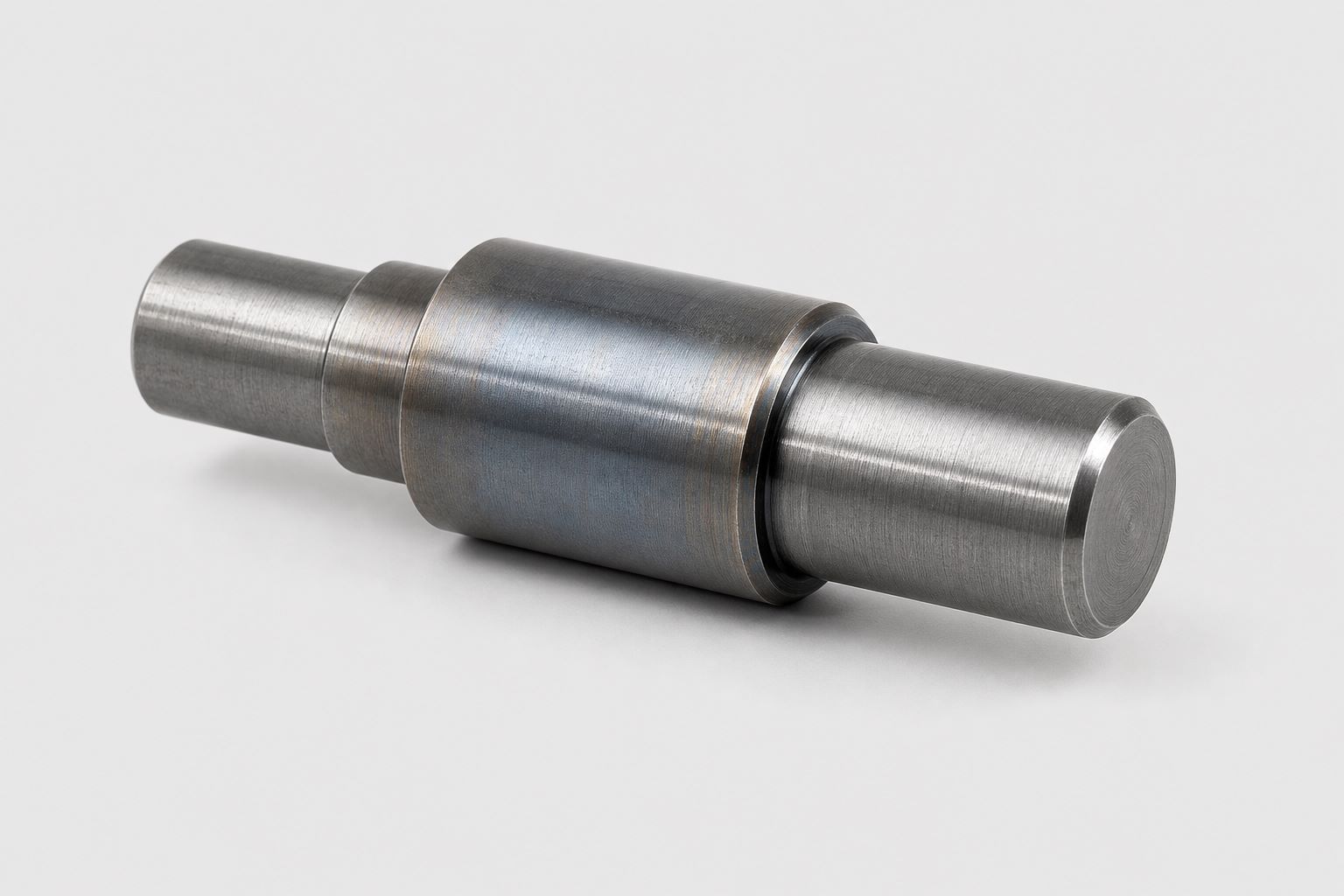 1045-carbon-steel-step-shaft 1045 carbon steel CNC turned step shaft — heat-treatable medium carbon steel — Zonclair