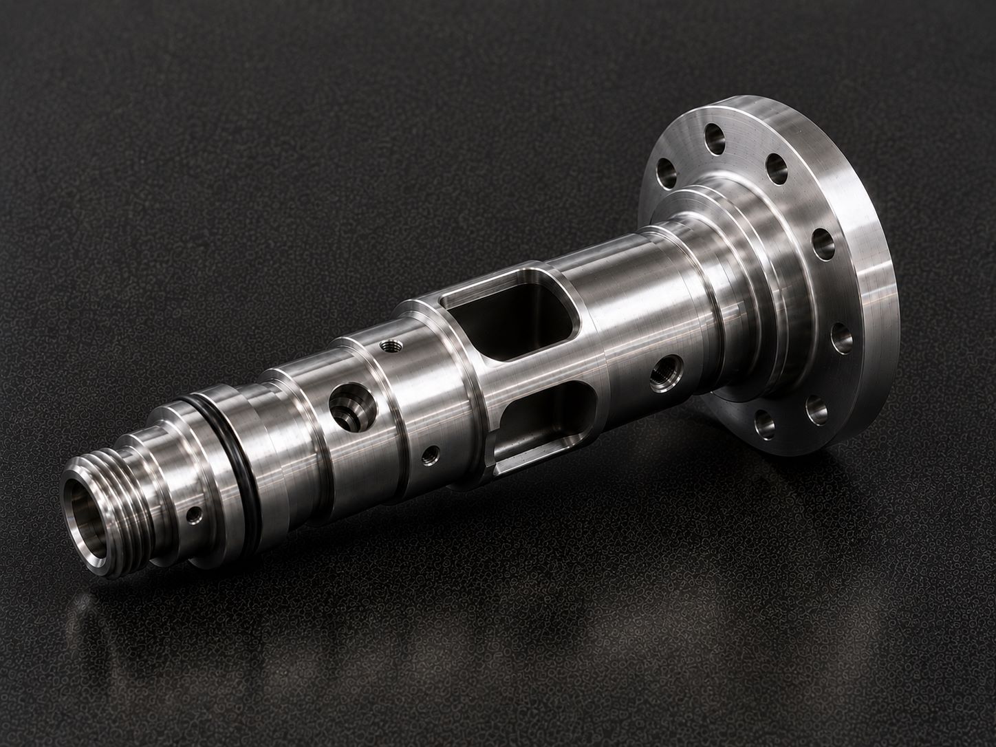 <h3>Complex Turn-Mill Components</h3> <p> Custom multi-feature components produced through advanced turn-mill machining, combining precision turning, milling, drilling, and threading in a single process. </p> <h3>Complex Turn-Mill Components</h3> <p> Custom multi-feature components produced through advanced turn-mill machining, combining precision turning, milling, drilling, and threading in a single process. </p>