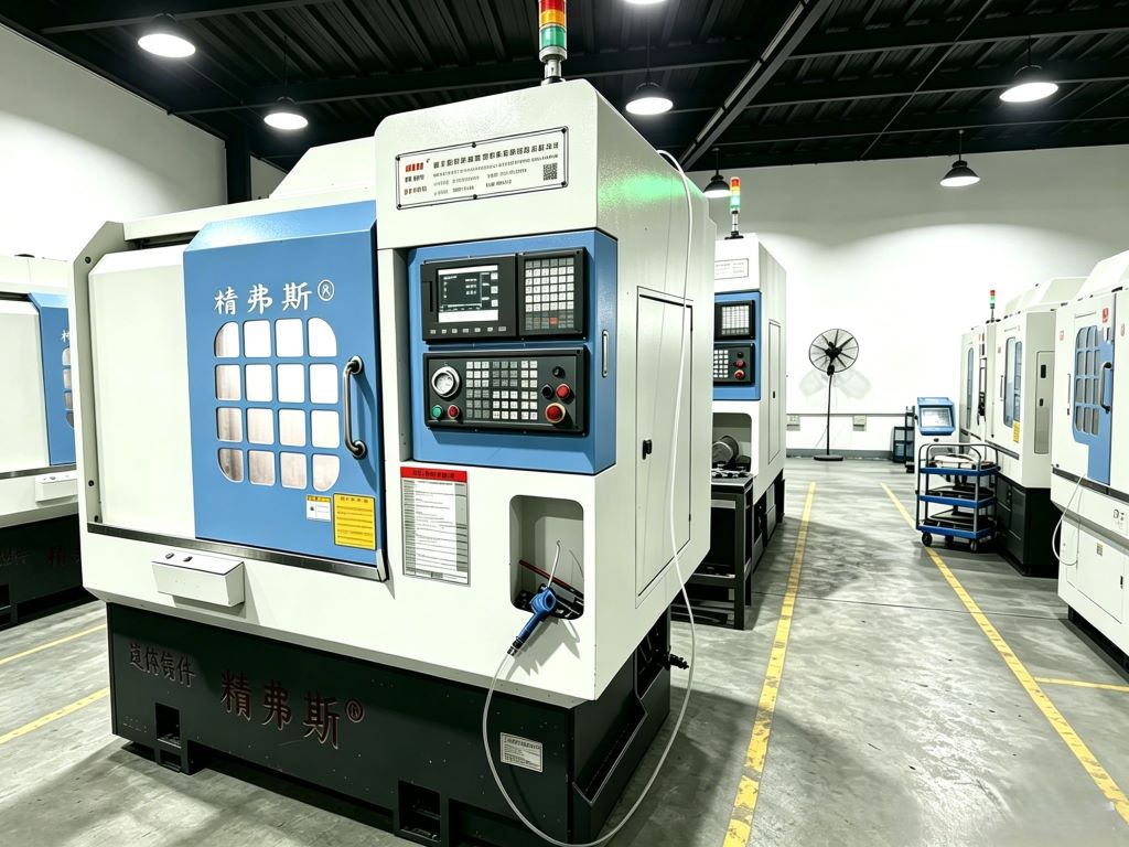 High-rigidity Turn-Mill CNC Swiss lathe machines lined up in the Zonclair precision shaft component production workshop.